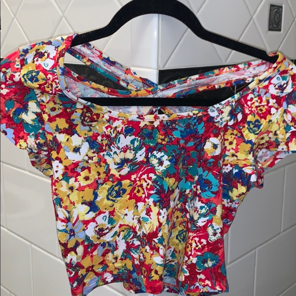 Bright Wet Seal Crop Top